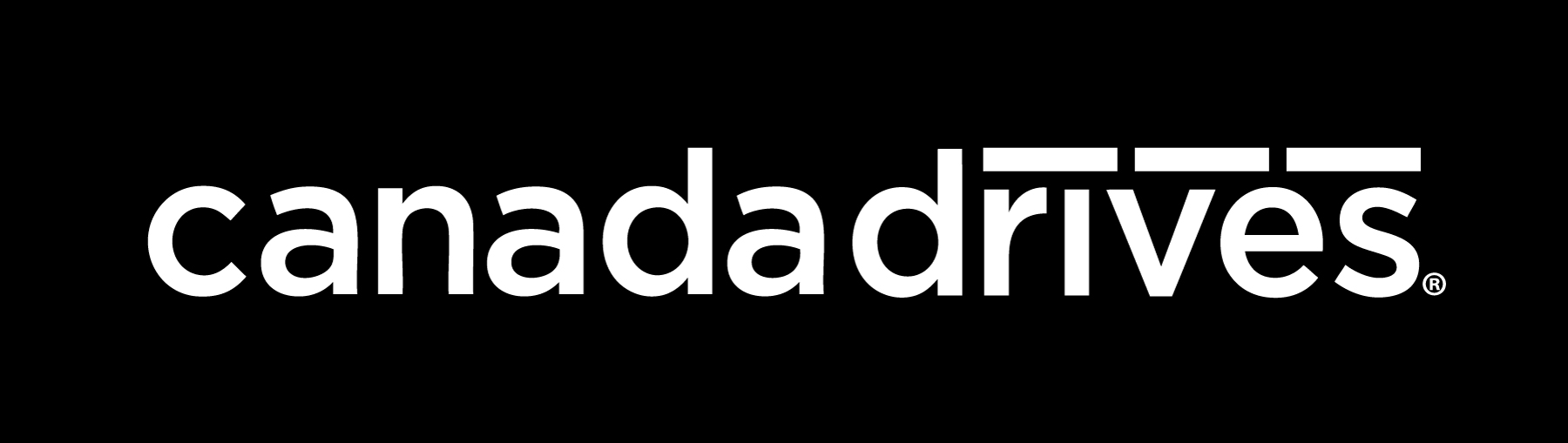 Canada Drives logo: white on black background